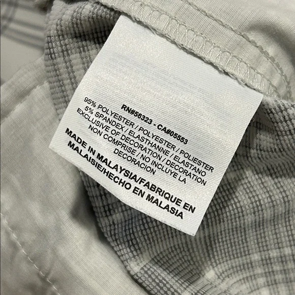 Nike Golf Tour Performance Bundle Gray and Green Plaid Boys Size Large - Picture 6 of 16